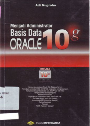 Menjadi Administrator Basic Data Oracle 10g