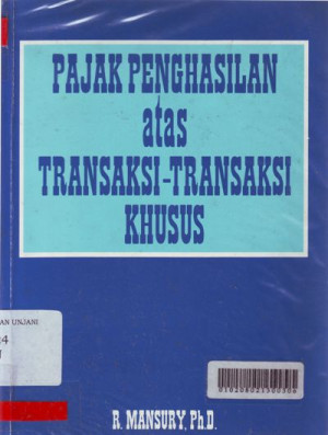 Pajak Penghasilan Atas Transaksi-Transaksi Khusus