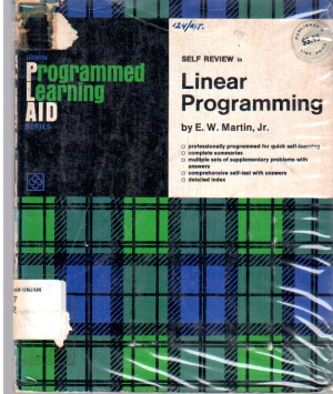 Programmed Learning AID : self review in Linear Programming