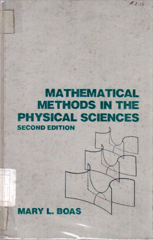 Mathematical Methods in the Physical Sciences