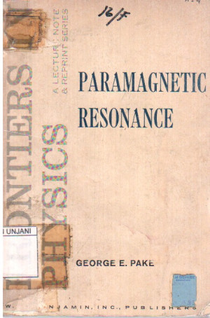 Paramagnetic Resonance, an introductory monograph