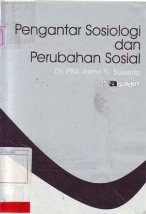 Pengantar Sosiologi dan Perubahan Sosial