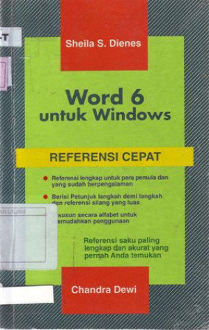 Word 6 for Windows Instant reference